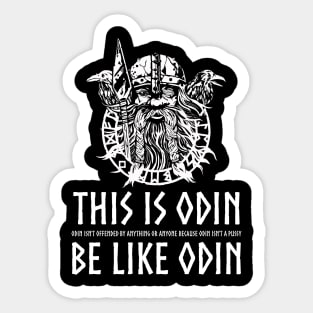 Anti-Communist Viking Mythology - Odin isn't offended by anything or anyone because Odin isn't a pussy Sticker